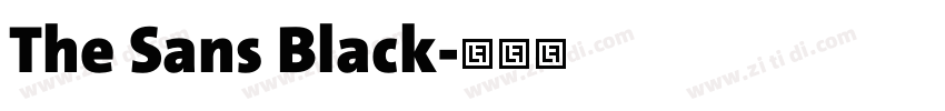 The Sans Black字体转换 The Sans Black字体转换